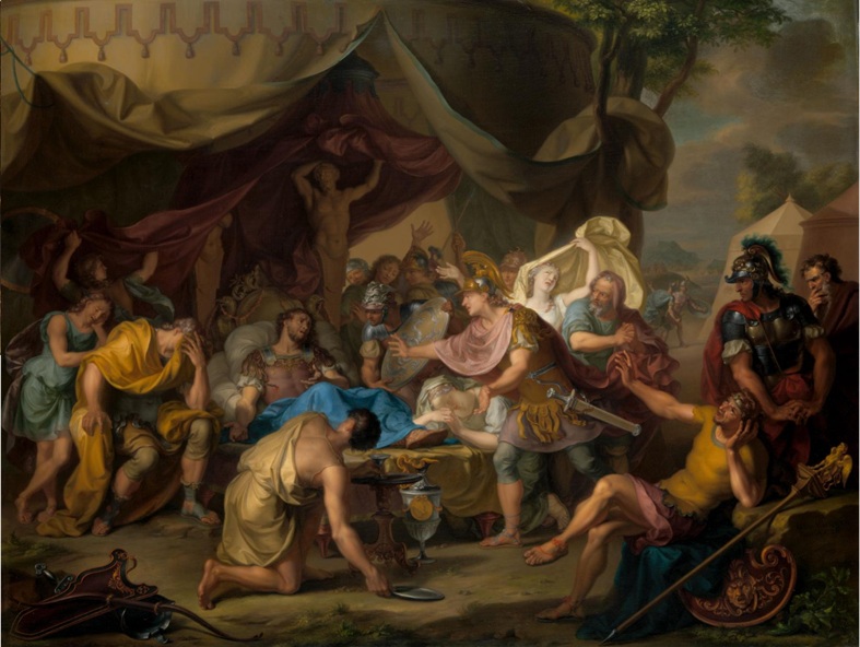 Death of Epaminondas of Thebes, 362 BCE, July 4 (Isaac Walraven) (1686-1765)  Rijksmuseum, Amsterdam,  SK-A-461